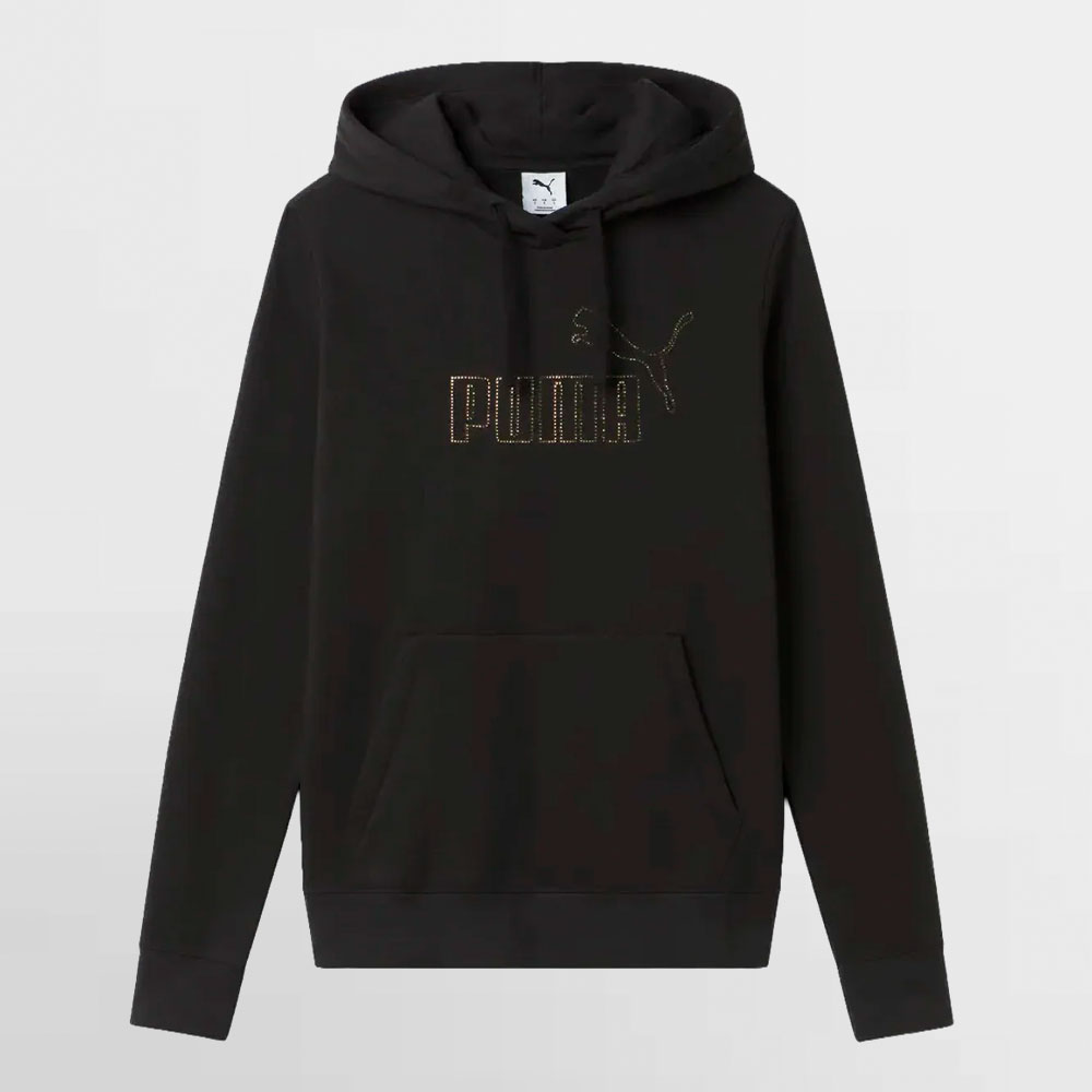 PUMA CANGURO W. ESS+ RHINESTONE HOODIE FL - 696924 01