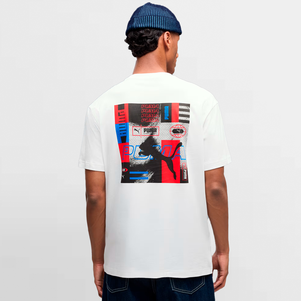 PUMA CAMISETA GRAPHICS STACKED TEE - 694368 02
