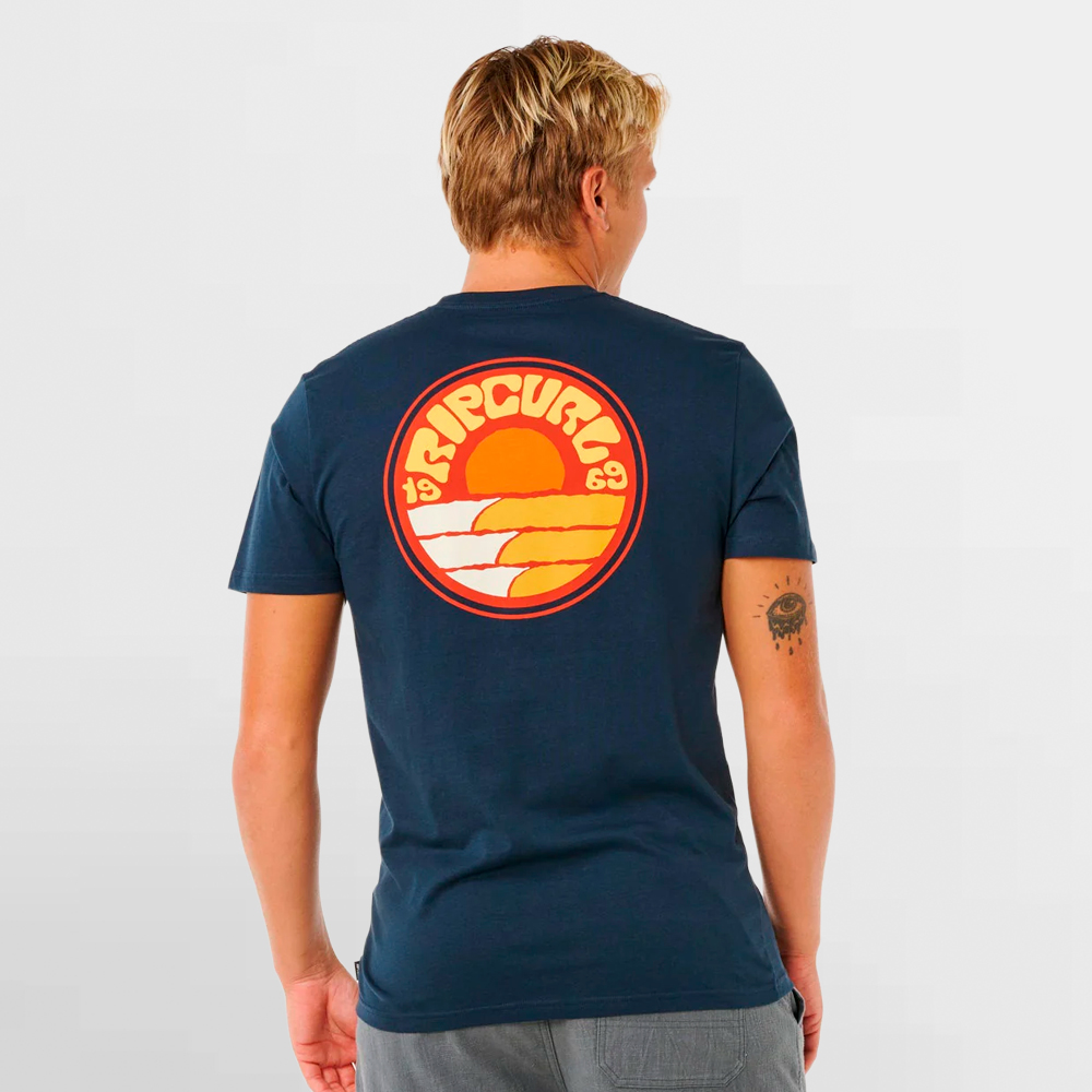 RIP CURL CAMISETA PACIFIC RINSE STACKED TEE - 0XTMTE 0291