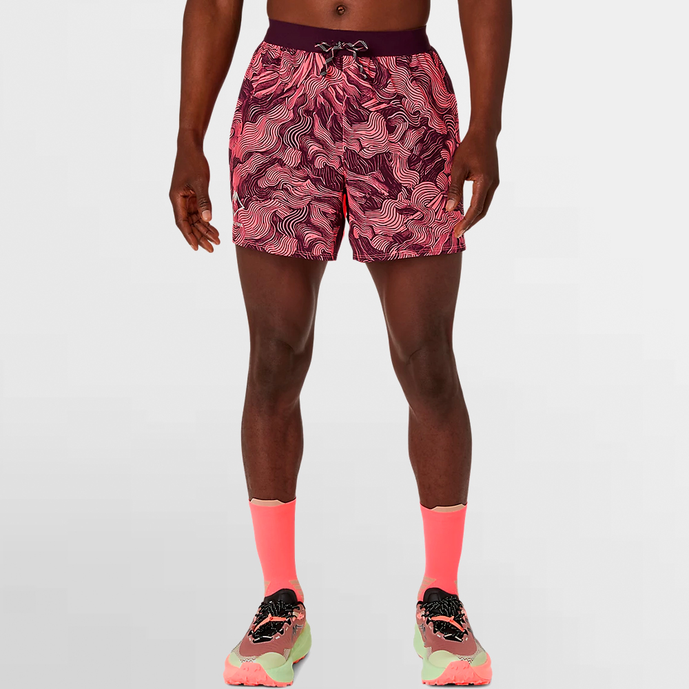 ASICS PANT. CORTO FUJITRAIL ALL OVER PRINT 5IN SHORT - 2011D526 700