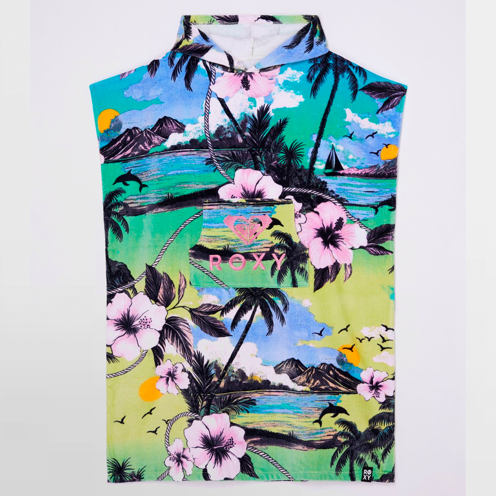 ROXY PONCHO W. STAY MAGICAL PRINTED - ERJAA04433 GEL6