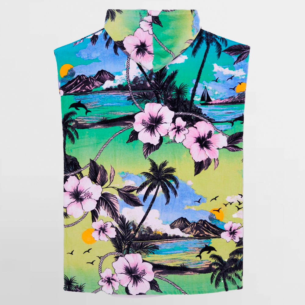 ROXY PONCHO W. STAY MAGICAL PRINTED - ERJAA04433 GEL6