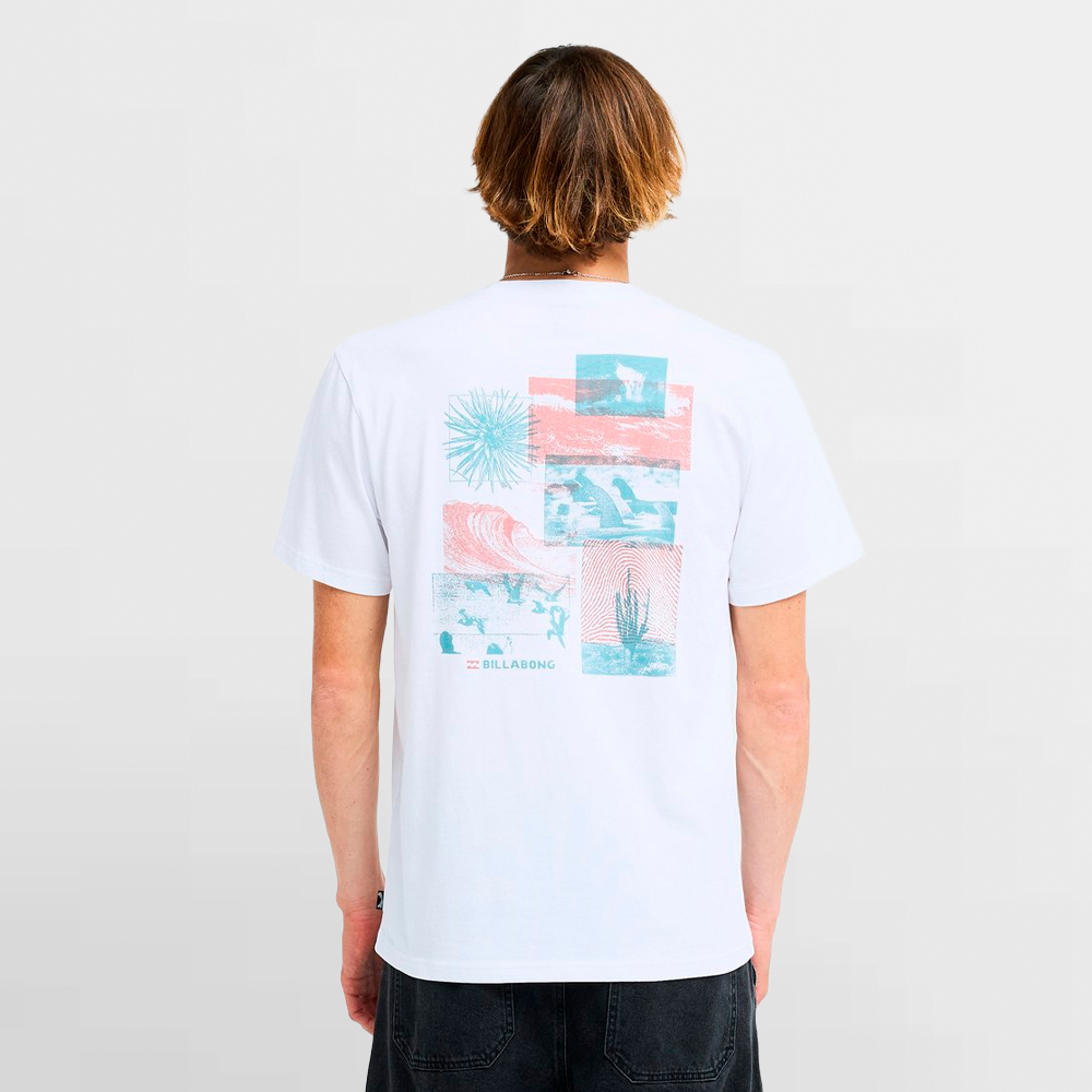 BILLABONG CAMISETA MONTAGE SS - EBYZT00609 WHT