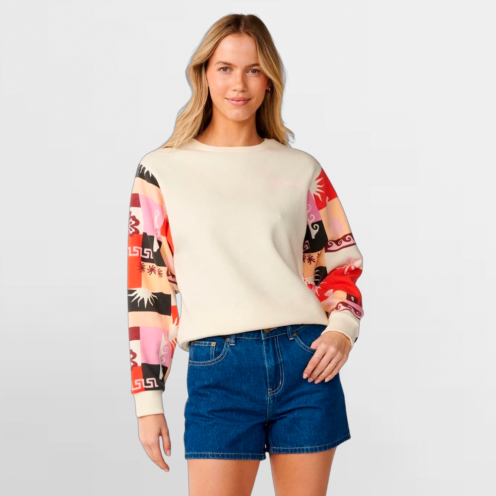 RIP CURL SUDADERA W. PARTY WAVE CREW SLV - 0EEWFL 0003