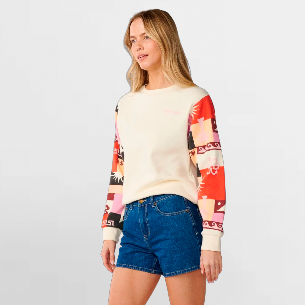 RIP CURL SUDADERA W. PARTY WAVE CREW SLV - 0EEWFL 0003