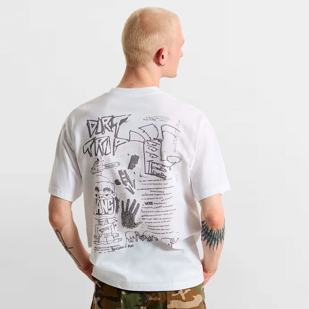 VANS CAMISETA DIRT TRIP SS TEE - VN000X02WHT