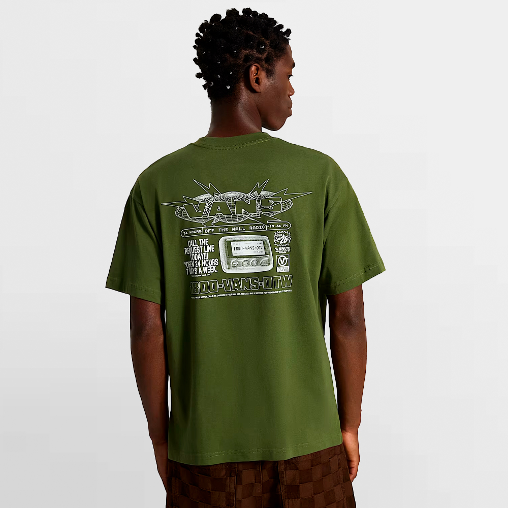 VANS CAMISETA HOTLINE RADIO SS TEE - VN0010FWGRK
