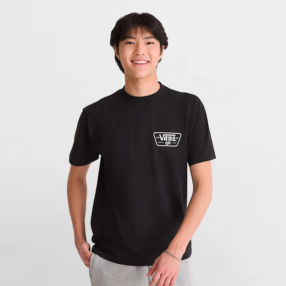 VANS CAMISETA KNU PATCH SS TEE - VN000WU8BLK