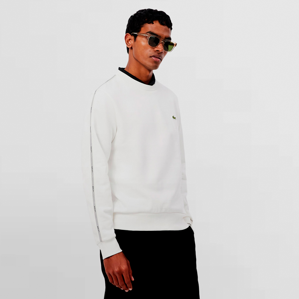 LACOSTE SUDADERA STRIPE BAND FLEECE - SH0891 70V